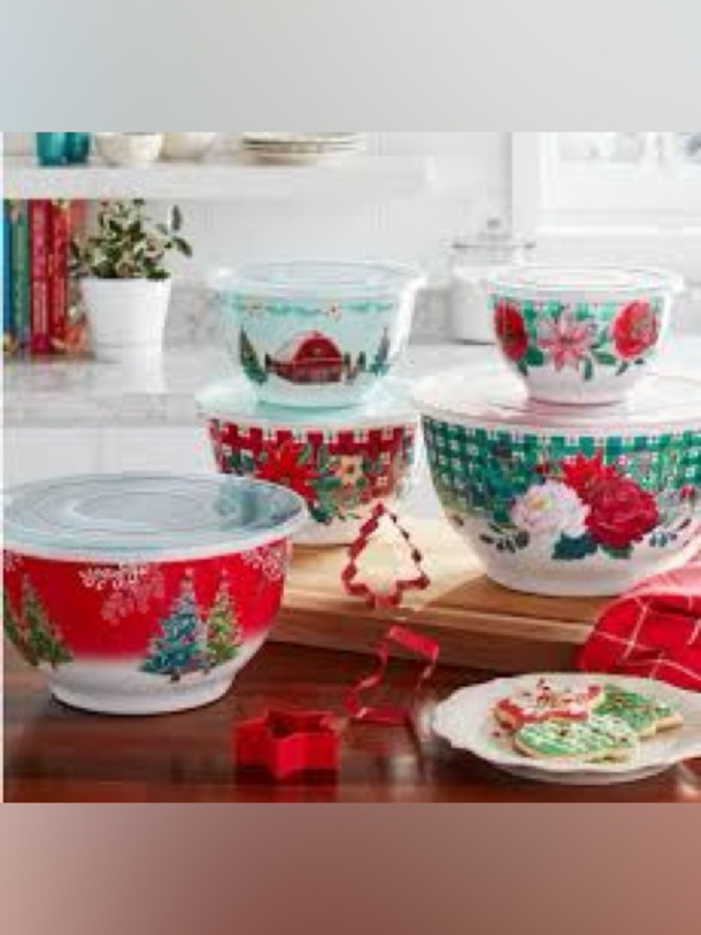 Pioneer Woman Melamine Holiday
Nesting Mixing Bowl Set seasonal